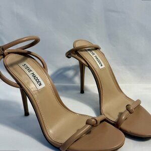 Steve Madden Nude Stappy Womens Heels